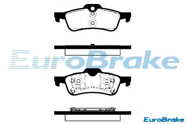 Комплект тормозных колодок, дисковый тормоз EUROBRAKE 5501224021