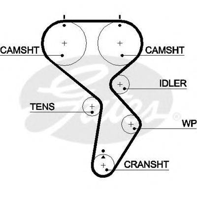 Ремень ГРМ GATES 5488XS