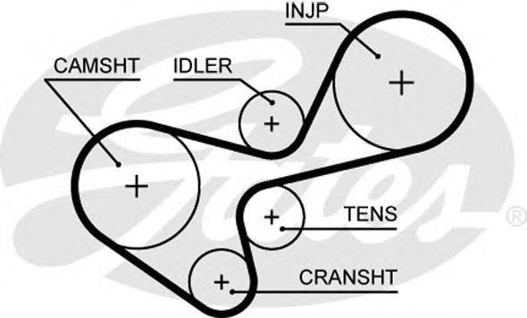 Ремень ГРМ GATES 5639XS