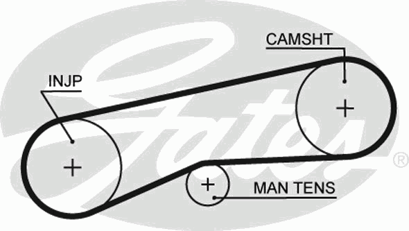 Ремень ГРМ GATES 5093