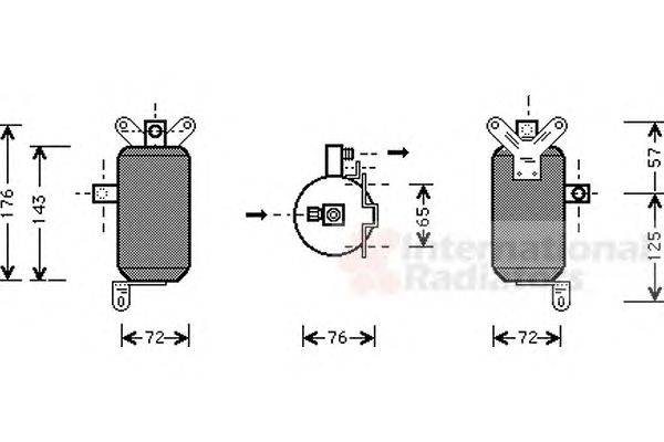 Осушитель, кондиционер VAN WEZEL 7700D021