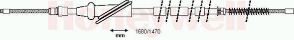 Трос, стояночная тормозная система BENDIX 431203B