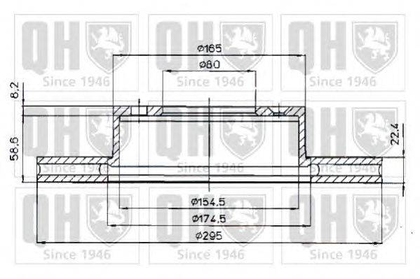 Тормозной диск QUINTON HAZELL BDC3579