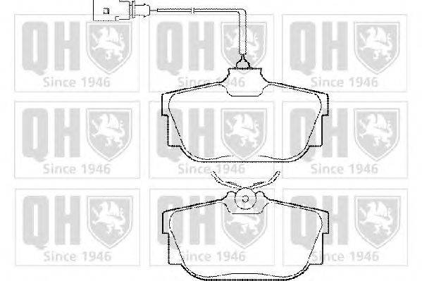 Комплект тормозных колодок, дисковый тормоз QUINTON HAZELL BP1285