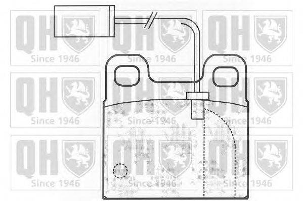 Комплект тормозных колодок, дисковый тормоз QUINTON HAZELL 20387