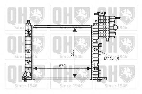 Радиатор, охлаждение двигателя QUINTON HAZELL QER2237