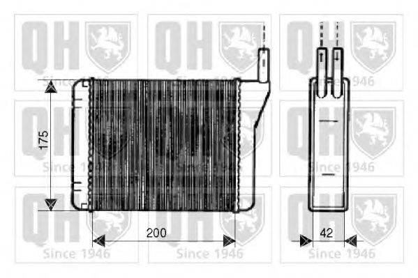 Теплообменник, отопление салона QUINTON HAZELL QHR2105