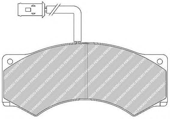 Комплект тормозных колодок, дисковый тормоз FERODO FCV952