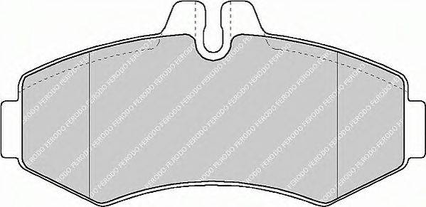 Комплект тормозных колодок, дисковый тормоз FERODO 23022