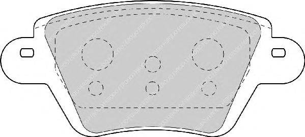 Комплект тормозных колодок, дисковый тормоз FERODO FDB1380