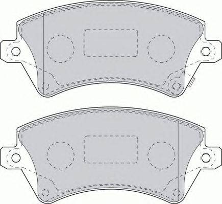 Комплект тормозных колодок, дисковый тормоз FERODO FDB1573