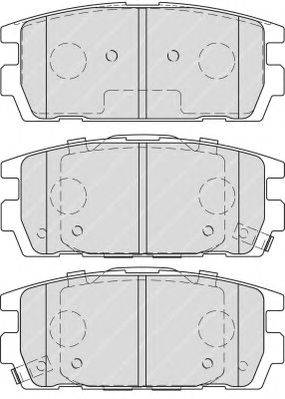 Комплект тормозных колодок, дисковый тормоз FERODO 24201