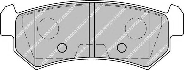 Комплект тормозных колодок, дисковый тормоз FERODO FDB1889