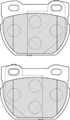 Комплект тормозных колодок, дисковый тормоз QH Benelux 7754