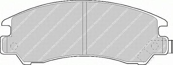Комплект тормозных колодок, дисковый тормоз NIPPARTS 3607003
