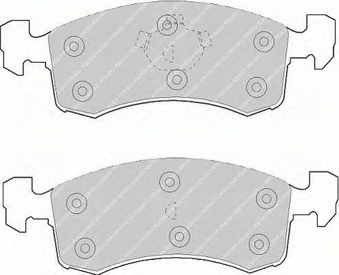 Комплект тормозных колодок, дисковый тормоз FERODO FDB923