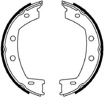 Комплект тормозных колодок, стояночная тормозная система FERODO FSB4032