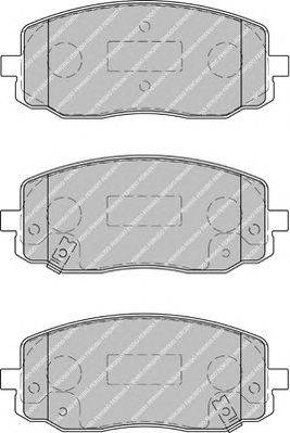 Комплект тормозных колодок, дисковый тормоз FERODO FSL1783
