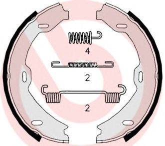 Комплект тормозных колодок, стояночная тормозная система BREMBO S50518