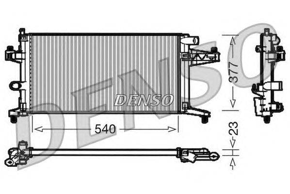 Радиатор, охлаждение двигателя HELLA 2110074