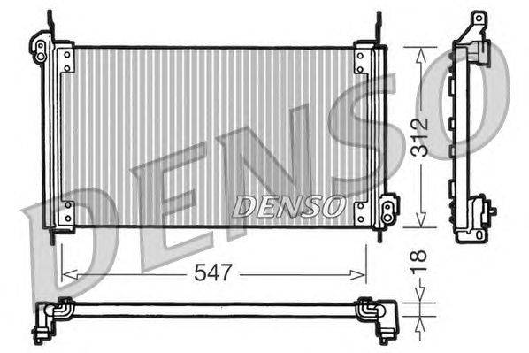 Конденсатор, кондиционер DENSO DCN09010