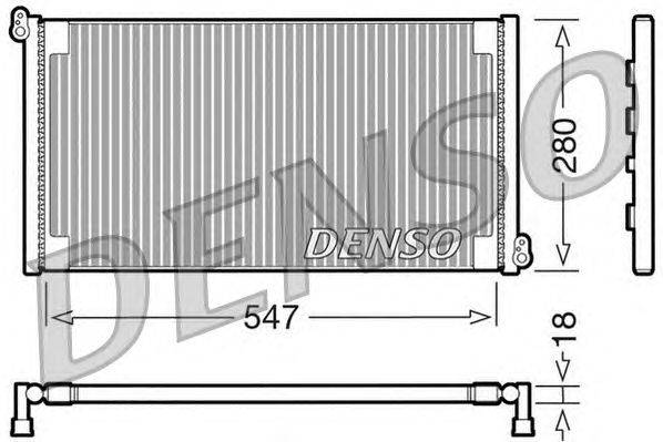 Конденсатор, кондиционер DENSO DCN09081