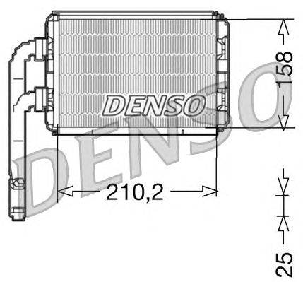 Теплообменник, отопление салона DENSO DRR23016