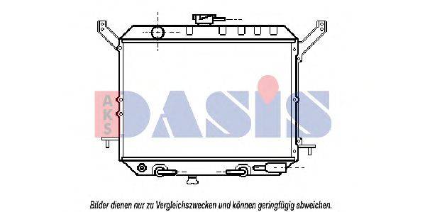 Радиатор, охлаждение двигателя AKS DASIS DN2140