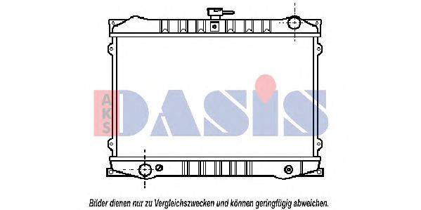 Радиатор, охлаждение двигателя AKS DASIS 27183