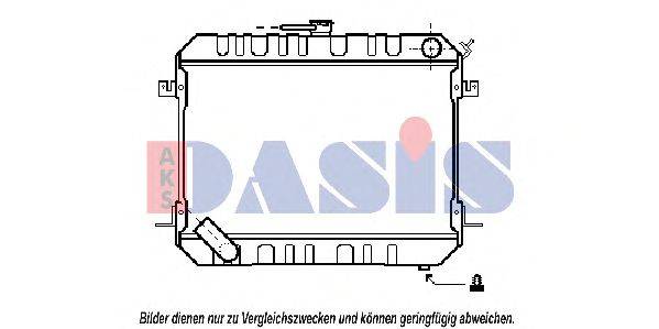 Радиатор, охлаждение двигателя AKS DASIS 27263