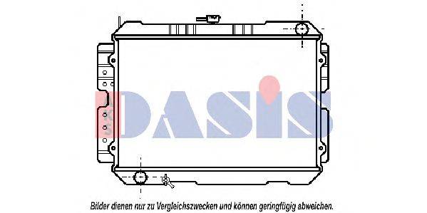 Радиатор, охлаждение двигателя AKS DASIS 110540N