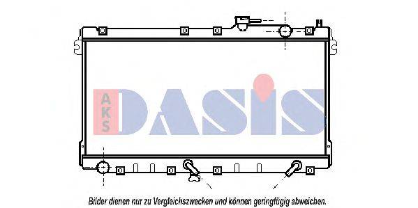 Радиатор, охлаждение двигателя AKS DASIS 25342