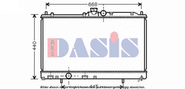 Радиатор, охлаждение двигателя AKS DASIS 28190