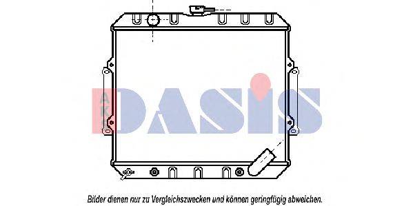 Радиатор, охлаждение двигателя AKS DASIS MT2093