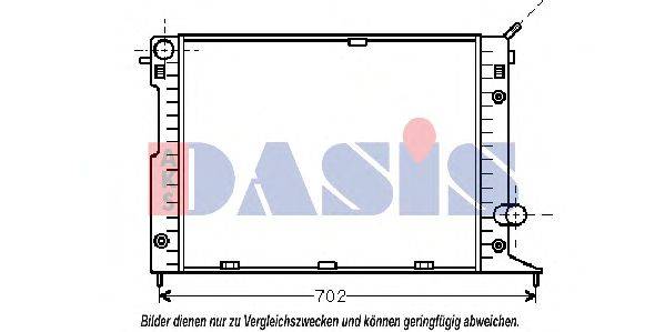 Радиатор, охлаждение двигателя AKS DASIS 13519