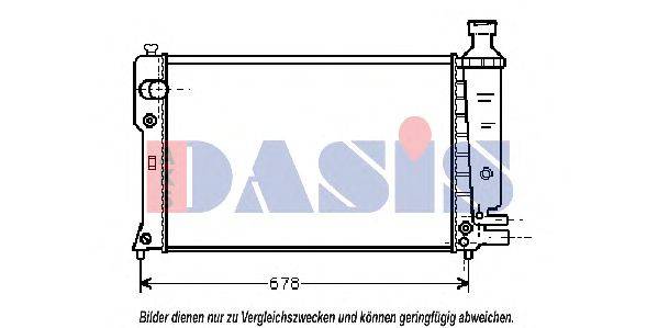 Радиатор, охлаждение двигателя AKS DASIS 26407