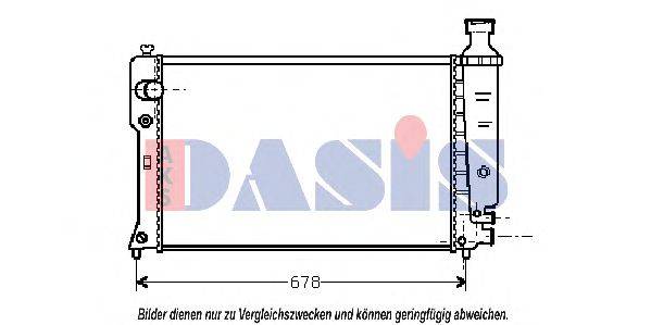 Радиатор, охлаждение двигателя AKS DASIS 26408