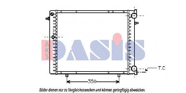 Радиатор, охлаждение двигателя AKS DASIS 23999
