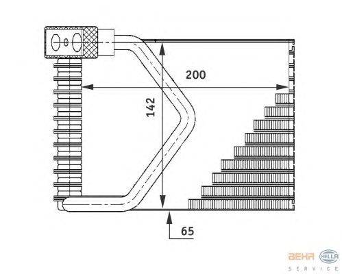 Испаритель, кондиционер HELLA 8FV 351 211-271