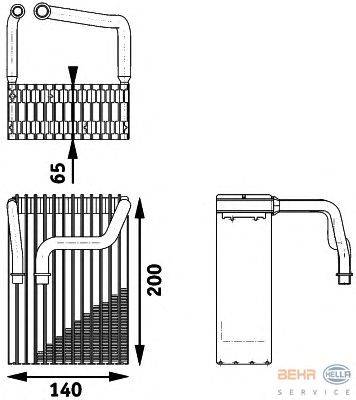 Испаритель, кондиционер HELLA 8FV 351 211-361