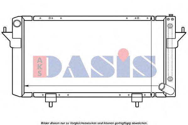 Радиатор, охлаждение двигателя AKS DASIS 370053N