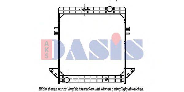 Радиатор, охлаждение двигателя AKS DASIS 400410N