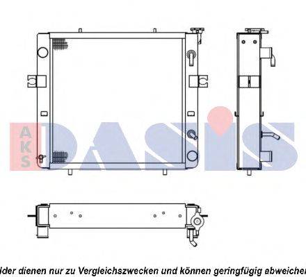 Радиатор, охлаждение двигателя AKS DASIS 430029N