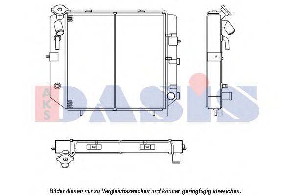 Радиатор, охлаждение двигателя AKS DASIS 440207N