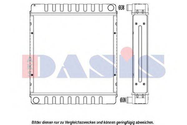 Радиатор, охлаждение двигателя AKS DASIS 440218N