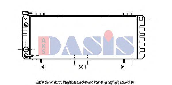 Радиатор, охлаждение двигателя AKS DASIS 520250N