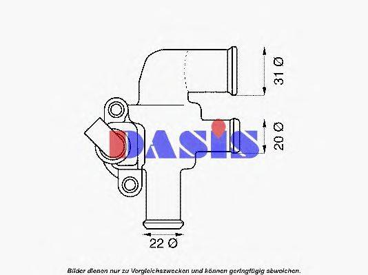 Термостат, охлаждающая жидкость AKS DASIS 314290