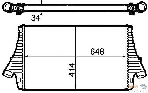 Интеркулер HELLA 8ML 376 760-611