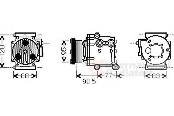 Компрессор, кондиционер SCHLIECKMANN 6018K434