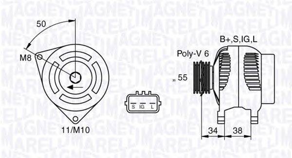 Генератор MAGNETI MARELLI 063377432010